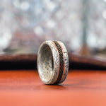 (In-Stock) Weathered Maple & WWI Wool w/Dual Copper- Size 9.5/9mm Wide