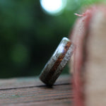 Rings - Weathered Maple Wood Wedding Ring With 1950s Coffee Inlay